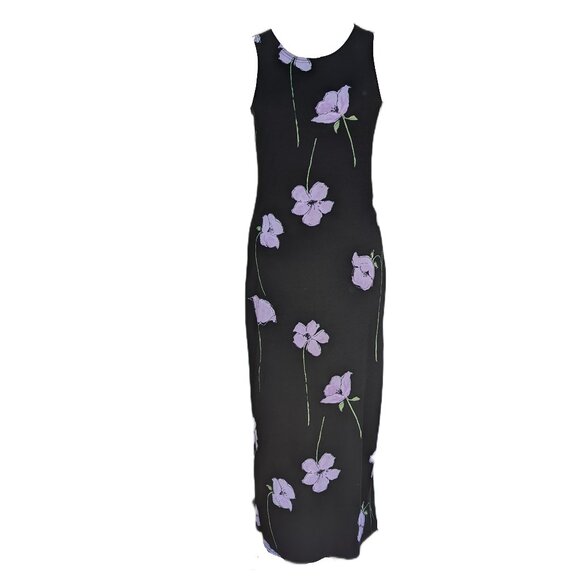 Vintage Ricki's Floral Maxi Dress - Picture 1 of 5